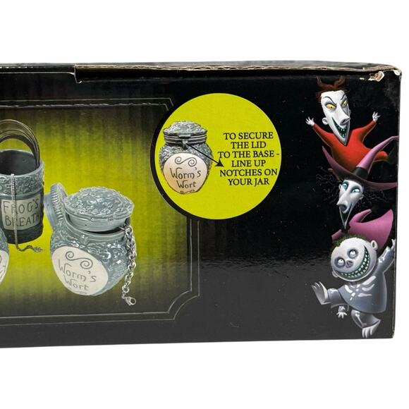 NEW The Nightmare Before Christmas Sally Jars 3 Piece Glass Trinket Box Gift Set - Picture 12 of 14